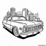 Classic Chicano Lowrider Coloring Page  Pagescom sketch template