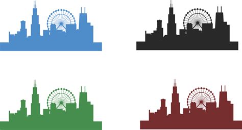 Chicago Skyline Vector graphics Clip art - Silhouette png download - 1140*614 - Free Transparent ...