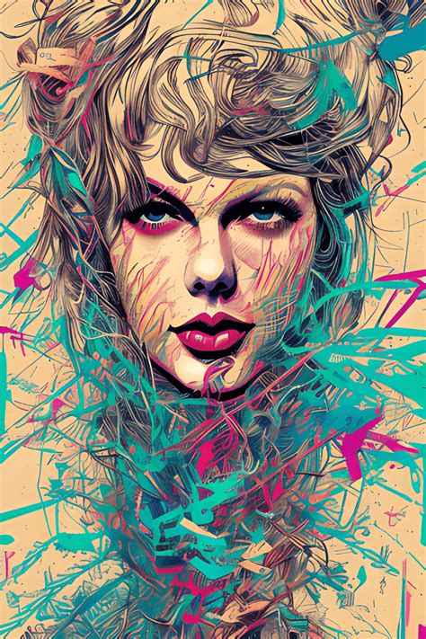 Taylor Swift Centered Graphic · Creative Fabrica