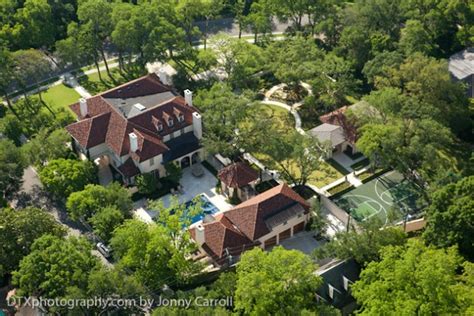 Troy Aikman's House aerial real estate photography - DTX Media