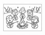 Image Result For Campfire Safety Coloring Page Girl Scouts Scout sketch template