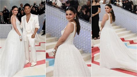 Met Gala 2023: Alia Bhatt debuts with a Chanel bride-inspired Prabal ...