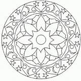 Mandala And Geometric Abstract Coloring Page Free Printable  sketch template