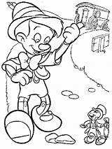 Pinocchio coloring pages sketch template