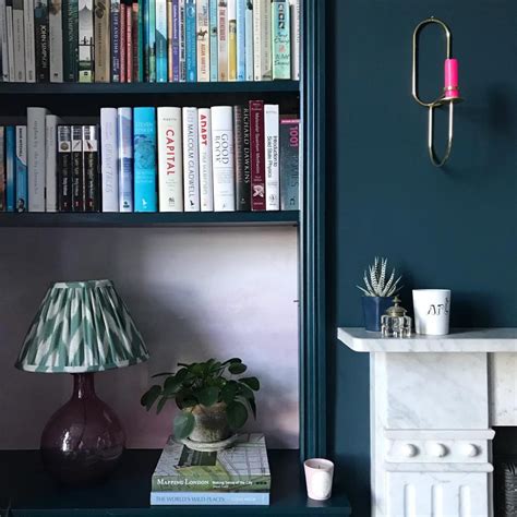 Farrow & Ball Hague Blue Living Room - Interiors By Color