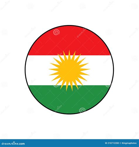 Map Of Kurdistan. Flag Of Kurdistan Maps Territory. Outline Map ...