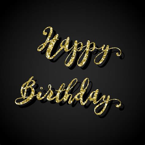 Glitter Greeting Lettering Happy Birthday 12634221 Vector Art at Vecteezy