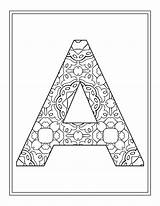 Letter A Coloring Pages sketch template