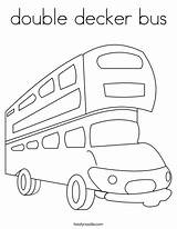double Decker Bus Coloring Page  Twisty Noodle sketch template