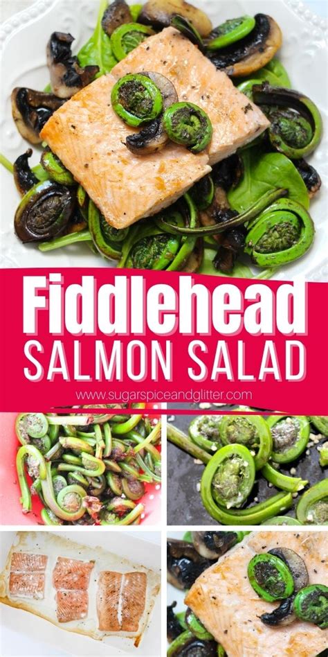 Fiddlehead Salmon Salad ⋆ Sugar, Spice and Glitter