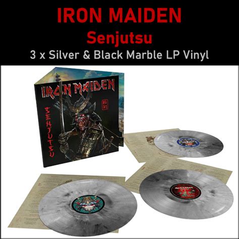 Iron Maiden - Senjutsu - 3 Silver & Black Marble LP Vinyl PH