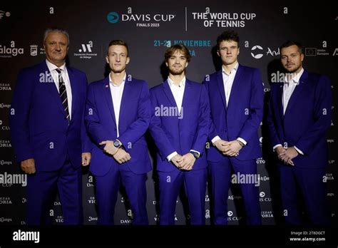 Czech Davis Cup Men team, from left: non-playing captain Jaroslav ...