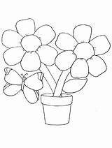 Easy Flower Coloring Pages  Home sketch template
