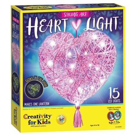 Creativity For Kids String Art Heart Light Craft Kit : Target
