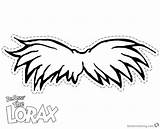 Free Lorax Mustache Coloring Pages For Kids sketch template