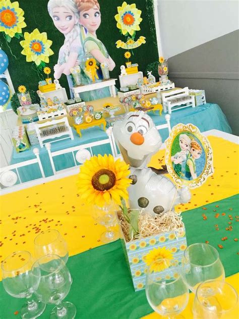 Frozen Fever Birthday Party Ideas | Photo 1 of 20 | Frozen fever birthday, Frozen fever party ...