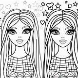 Coloring Page Of A top model With Beautiful Face Download Or Print  sketch template