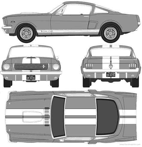 Blueprint of a ford mustang #10 | Ford mustang, Racing car design, Mustang