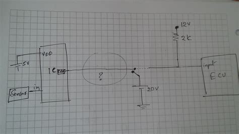 voltaje continuo de CC a través del pin de salida de un IC (salida DAC ...