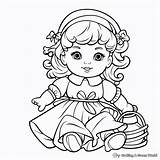Doll Coloring Pages  Free & Printable sketch template