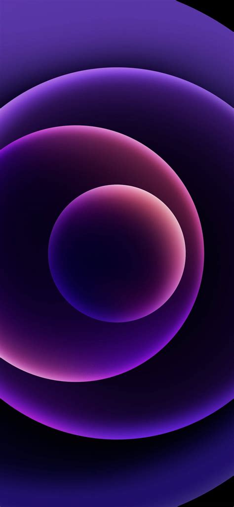 Download Abstract Circles Neon Purple Iphone Wallpaper | Wallpapers.com