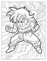 Dragon Ball Anime Goku And Gohan Coloring Pages For Kids sketch template