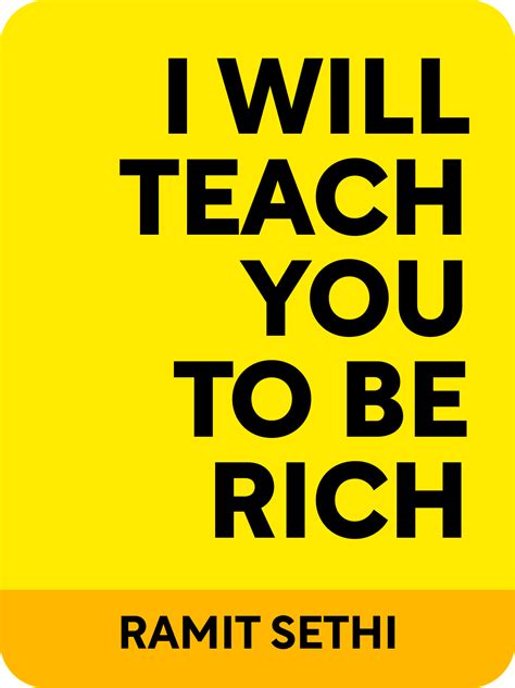 I Will Teach You to Be Rich Book Summary by Ramit Sethi