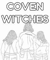Coven Coloring Pages sketch template