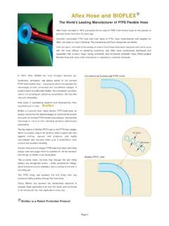 Aflex Hose and BIOFLEXP - Flexiflo Corp / aflex-hose-and-bioflexp ...