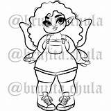 Brujita Chula sketch template
