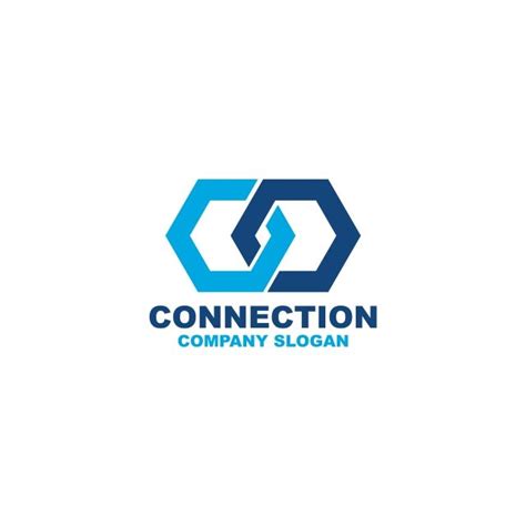 Connected Logo Vector PNG Images, Connection Logo, Abstract, Background ...