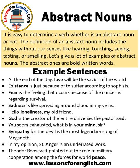 Abstract Nouns