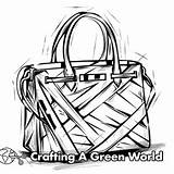 Purse Coloring Pages  Free & Printable sketch template