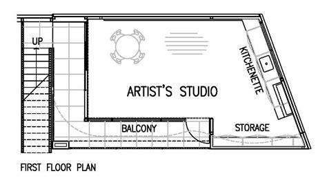 Artist's Studio Floor Plan