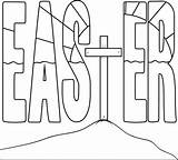 Printable Easter Cross Coloring Page For Kids – SupplyMe sketch template