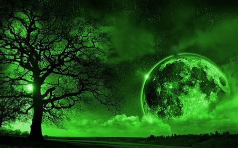 Green Moon Wallpapers - Top Những Hình Ảnh Đẹp