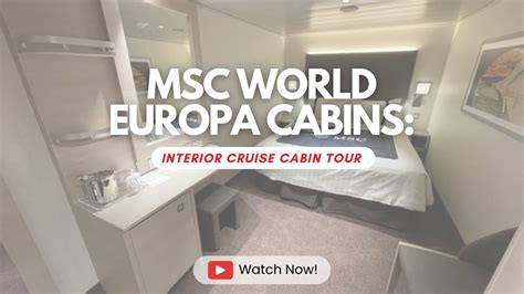 MSC World Europa Interior Cabin Tour - YouTube