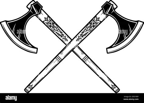 Viking Battle Axe Tattoo Design