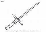 Lightsaber Coloring Page sketch template