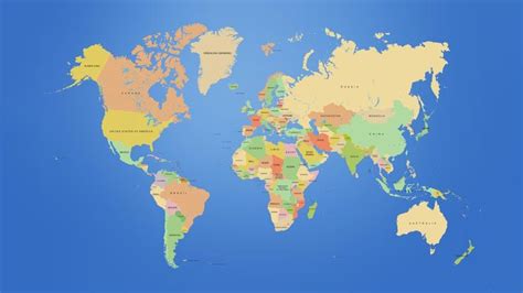 World Map Wallpapers High Resolution - Wallpaper Cave | World map picture, World map printable ...