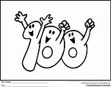 100 Day Coloring Page Printable sketch template
