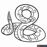 Rattlesnake Coloring Page  Easy Drawing Guides sketch template