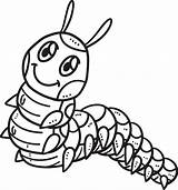 Baby Caterpillar Isolated Coloring Page For Kids 17197834 Vector Art At  sketch template