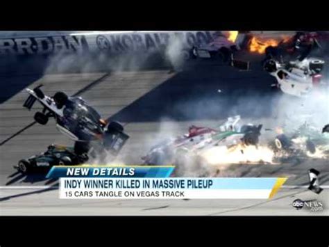 Dan Wheldon, Indy 500 Winner, Dies; Crash Video Shows Multiple Cars on Fire - YouTube