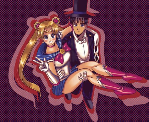 Sailor Moon and Tuxedo Mask Valentine's Day drawin by LMArts2020 on ...