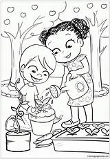Gardening Coloring Pages sketch template
