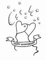 Happy Anniversary Coloring Pages  Home sketch template