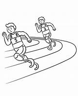 Disabled Athletes coloring Page Runners sketch template