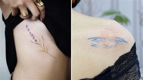 12 Dainty Watercolor Tattoo Design Ideas for Your Next Ink