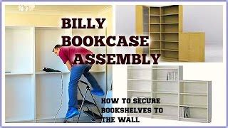 Ikea Billy Bookcase Assembly Joining Billy Bookcase And Wall Fixing Of Ikea Billy Bookcase ...